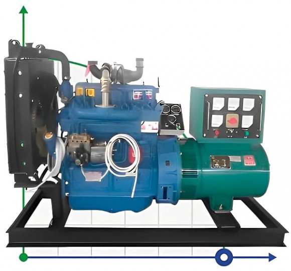 Промисловий дизельний генератор XHY-R40GF з ATS, двигун Ricardo 50kVA, 40kW, 380V/50HZ відкритого типу