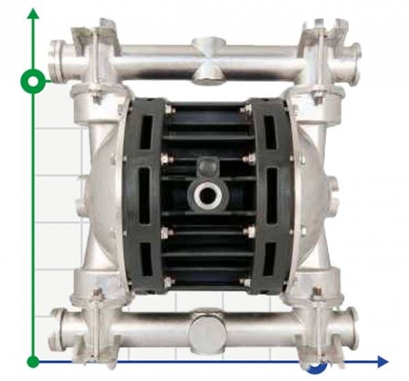 Пневматичний мембранний насос BOXER 100 AISI316 IB100A-HTTAT-C