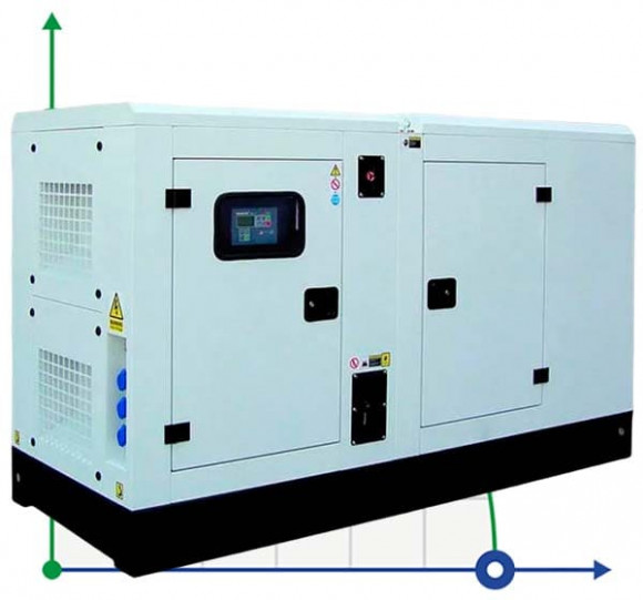 Промисловий дизельний генератор XHY-R60GF з ATS, двигун Ricardo 80kVA, 60kW, 380V/50HZ закритого типу