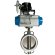PN6 DN200 Засувка Батерфляй, корпус і диск AISI 304, PTFE з пневмоприводом Ex подвійної дії, позиціонер 4-20MA
