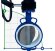 PN6 DN200 Засувка Батерфляй, чавунний корпус, диск AISI 304, Seat: PTFE