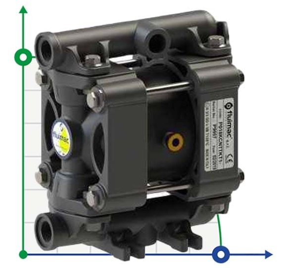 PHOENIX P18 PP HYTREL + PTFE ATEX пневматичний мембранний насос