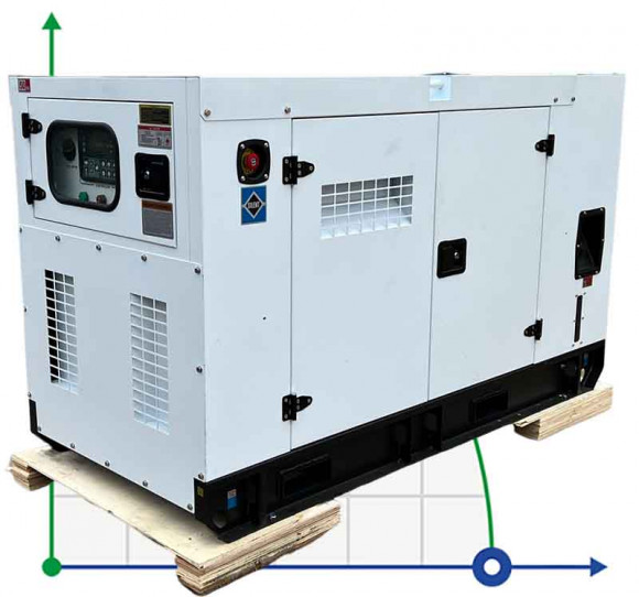 Промисловий дизельний генератор KDE-25000 з ATS, двигун Ricardo 25kVA, 20kW, 380V/50HZ закритого типу