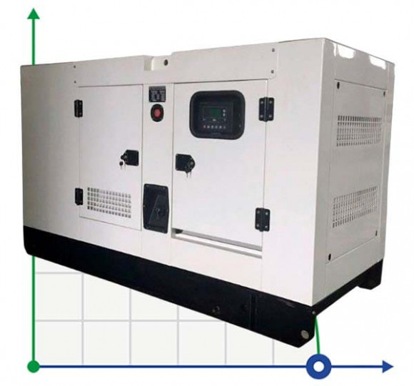 Промисловий дизельний генератор VLAIS KDE-40000 з ATS, двигун Ricardo 40kVA, 32kW, 380V/50HZ закритого типу