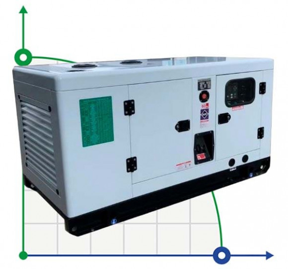 Промисловий дизельний генератор VLAIS KDE-50000 з ATS, двигун Ricardo 50kVA, 40kW, 380V/50HZ закритого типу