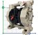 Пневматичний мембранний насос PHOENIX P60 PP HYTREL+PTFE, 65 л/хв для оцтової кислоти