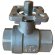 PN16 DN15 Кульовий різьбовий кран AISI 304, Seat PTFE з пневмоприводом подвійної дії,  пневморозпод. 5/2, катушка 24В, коробка кінц.вимикачів LS10