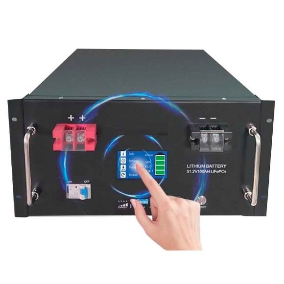 Акумуляторна батарея CLR-48V 200Ah, LiFePO4, LFP з сенсорним екраном установка на стійку
