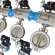 PN16 DN50 Засувка Батерфляй, корпус, диск AISI304, PTFE з пневмоприводом подвійної дії, пневморозп.5/2, котушка 24В, коробка кінц.викл.LS10