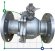 PN16 DN100 Кульовий кран з нержавіючої сталі AISI 316, Seat PTFE
