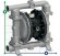 Пневматичний мембранний насос PHOENIX P170 AISI316 HYTREL+PTFE, 170 л/хв для фарби
