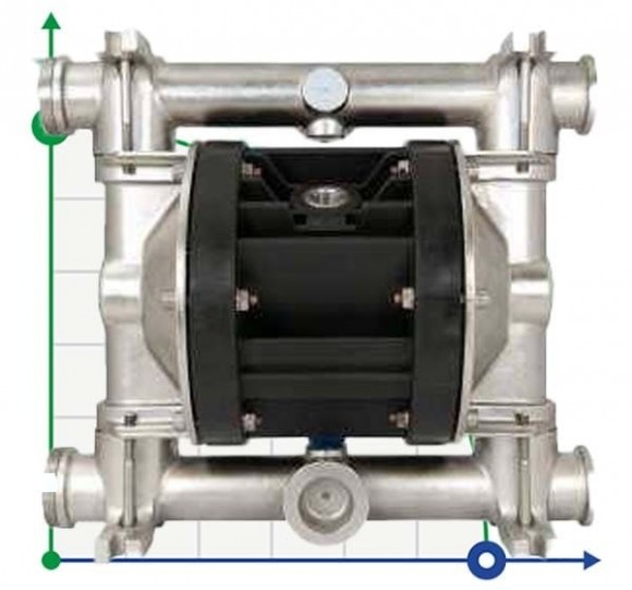 Пневматичний мембранний насос BOXER 81 AISI 316 IB80-A-HTTAT--