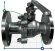 PN16 DN40 Кульовий кран з нержавіючої сталі AISI 316, Seat PTFE