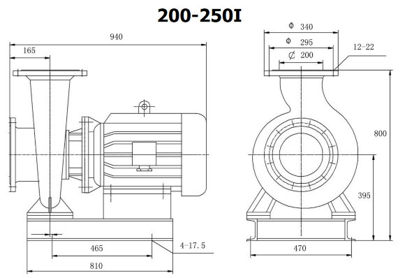 BGWH 200-250(I) (400/20), 30kW, 1480 - насос нержавеющий горизонтальный