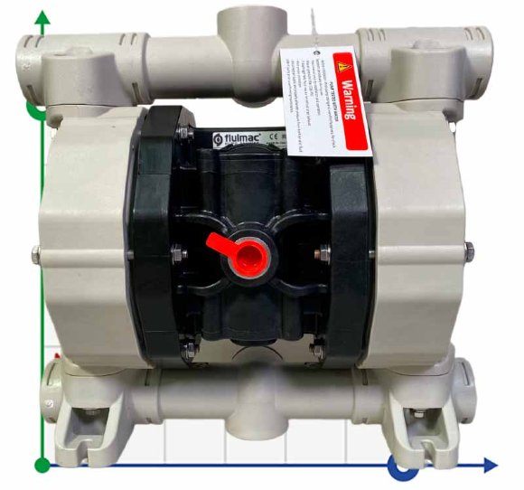 Мембранний насос  азотної кислоти PHOENIX P120 PP HYTREL+PTFE, 120 л/хв