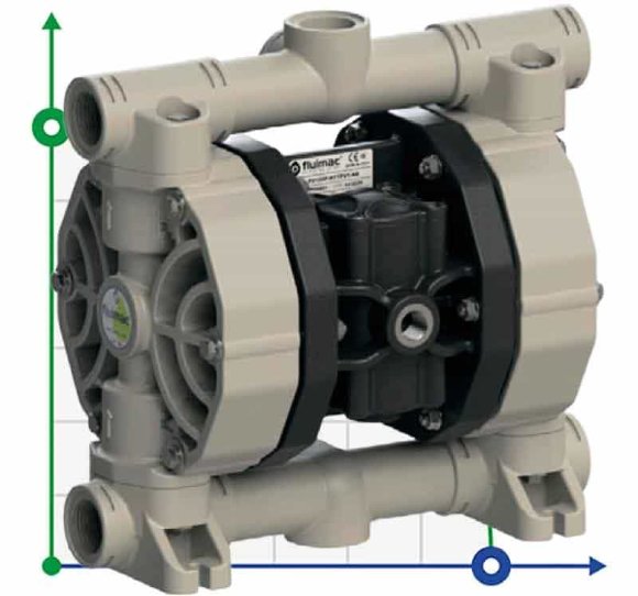Мембранний насос  азотної кислоти PHOENIX P120 PP SANTOPRENE+PTFE, 120 л/хв