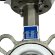 PN16 DN40 Засувка Батерфляй, корпус і диск з нержавіючої сталі AISI 304, Seat PTFE