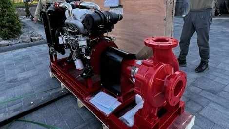 Estación de bombeo diesel para riego y regadío