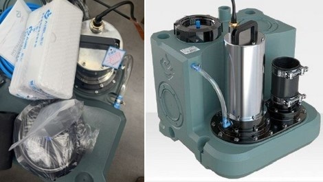 Compact sewage pumping stations