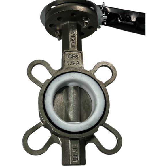 PN16 DN50 Butterfly valve, body and disc made of stainless steel AISI 304, Seat PTFE PN16 DN50 Butterfly valve, body and disc made of stainless steel AISI 304, Seat PTFE