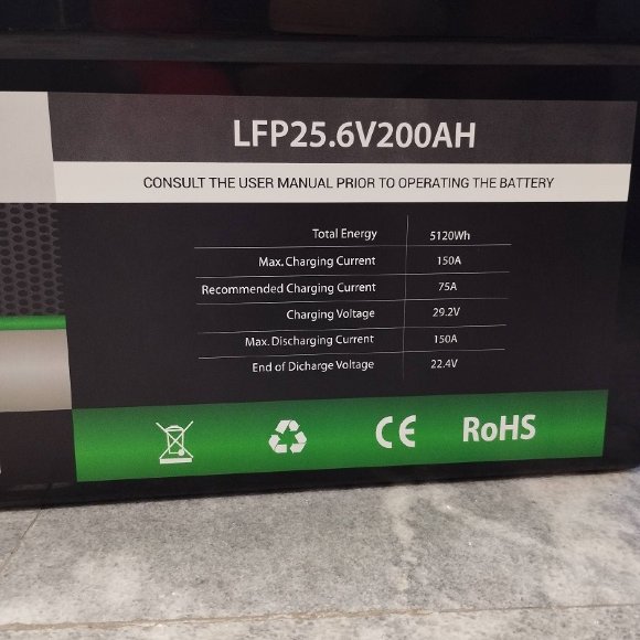 Літій-залізо-фосфатний (літій-ферумний) акумулятор 25.6V 200Ah LiFePO4, LFP напольний з комірками EVE 3.2V 100Ah LiFePO4 grade A cells Літій-залізо-фосфатний (літій-ферумний) акумулятор 25.6V 200Ah LiFePO4, LFP напольний з комірками EVE 3.2V 100Ah LiFePO4 grade A cells