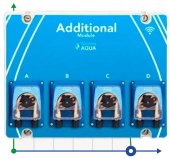 Módulo opcional con cuatro bombas dosificadoras para la aplicación de fertilizantes y nutrientes con Wi-Fi