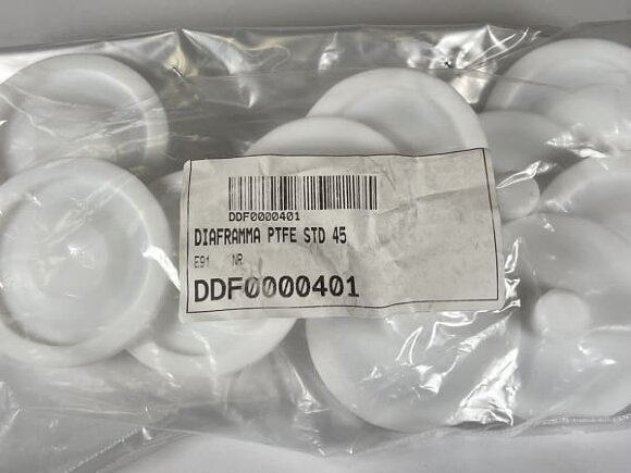 Membrana para bombas dosificadoras ETATRON series PKX, DLX, DLXB, BT con PTFE