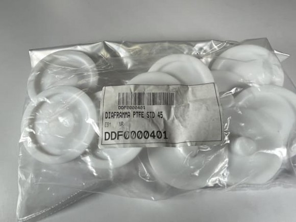 Membrana para bombas dosificadoras ETATRON series PKX, DLX, DLXB, BT con PTFE