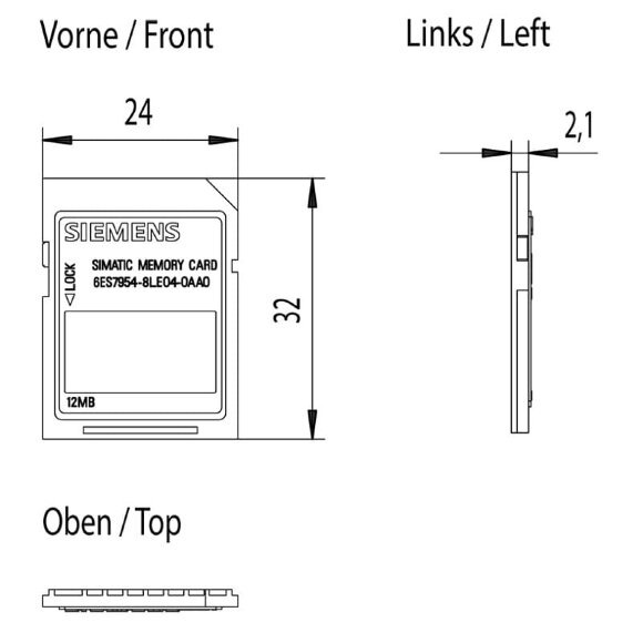 6ES7954-8LE04-0AA0 карта памяті S7-1x00 CPU/SINAMICS, 3, 3V Flash 12 МБ 6ES7954-8LE04-0AA0 карта памяті S7-1x00 CPU/SINAMICS, 3, 3V Flash 12 МБ