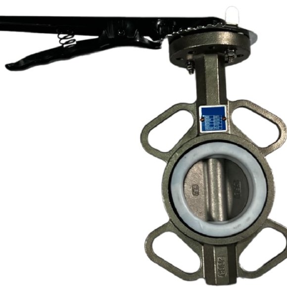 PN16 DN65 Засувка Батерфляй, корпус і диск з нержавіючої сталі AISI 304, Seat PTFE