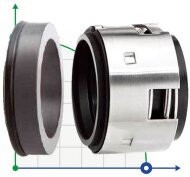 Wellendichtung R-502B 85, CAR/SIC, EPDM, 304 Wellendichtung R-502B 85, CAR/SIC, EPDM, 304