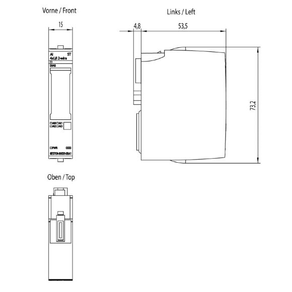 6ES7134-6HD01-0BA1 Analogeingabemodul, AI 4X U/I 6ES7134-6HD01-0BA1 Analogeingabemodul, AI 4X U/I