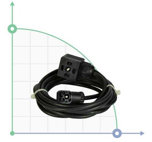 2-Poliges Kabel mit EC-Stecker für EC-Pumpe