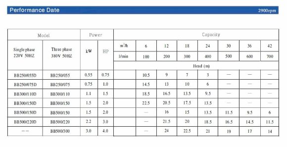 Центробежный насос BB500/300, AISI304, 380V/50Hz, 2900 Центробежный насос BB500/300, AISI304, 380V/50Hz, 2900