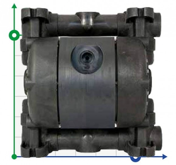 Pneumatic diaphragm pump MICROBOXER PVDF IMICRFCMTTFT--