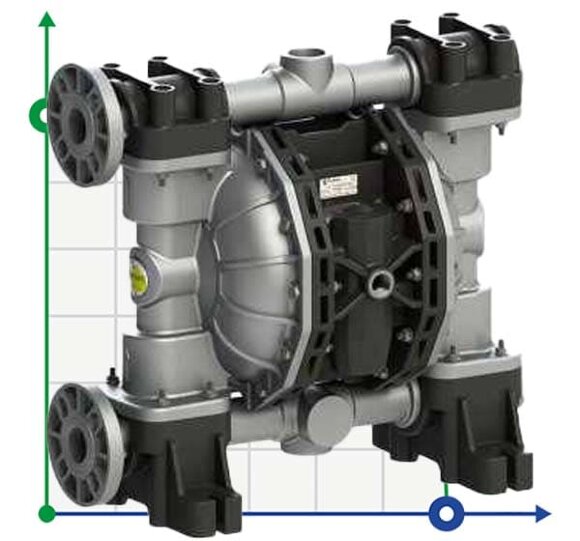 Bomba de membrana PHOENIX P120 ALU HYTREL+PTFE para pintura, 120 l/min Bomba de membrana PHOENIX P120 ALU HYTREL+PTFE para pintura, 120 l/min