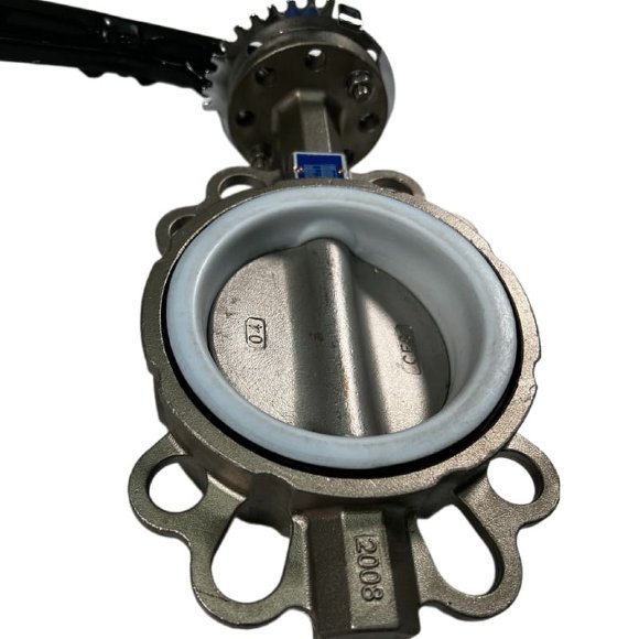 PN16 DN100 Butterfly valve, body and disc made of stainless steel AISI 304, Seat PTFE PN16 DN100 Butterfly valve, body and disc made of stainless steel AISI 304, Seat PTFE