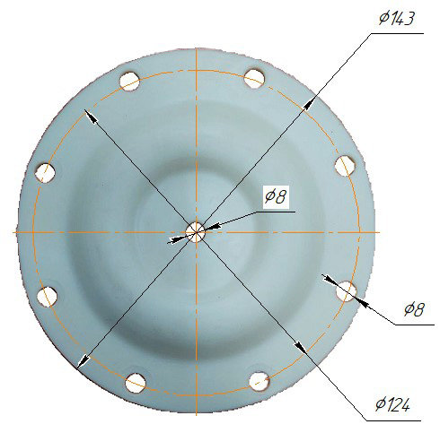 350-05-60 тефлоновая мембрана, PTFE 350-05-60 тефлоновая мембрана, PTFE