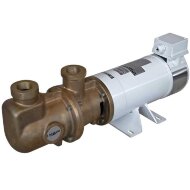 Bomba de tornillo de bronce para bombeo y vaciado de tanques de residuos en buques en alta mar LIVERANI MO-B 44 CC/24V 0,55 kW, 1400 rpm