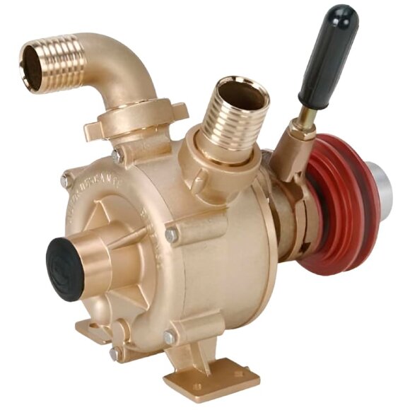 Bomba Vortex para vaciado de sentinas LIVERANI NAUTIC 40 F, 120 l/min, bronce, con embrague manual, sin motor