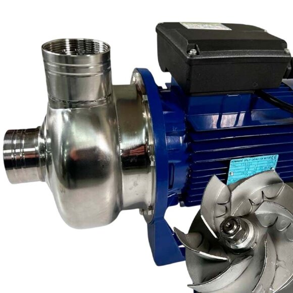 Pump for industrial washing systems BK200D, 1.5kW, AISI304, 220V/50Hz, 2900 with open impeller