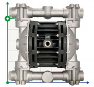 Die pneumatischen Membranpumpen BOXER 100 ALU IB100ALMTAIT-- Die pneumatischen Membranpumpen BOXER 100 ALU IB100ALMTAIT--