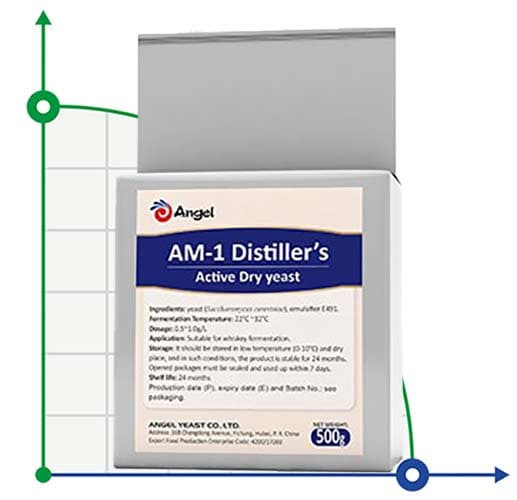 Yeast Angel AM-1 Distillateur pour whisky single malt, emballage - 0,5 kg.