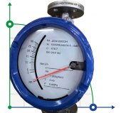 DN25 Flow meter rotameter stainless steel KLZZ PN6 (water), 2000-5000 l/h DN25 Flow meter rotameter stainless steel KLZZ PN6 (water), 2000-5000 l/h