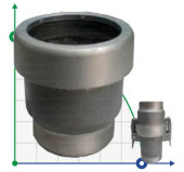 Raccord rapide femelle Ø75mm pour pompe Vis 3