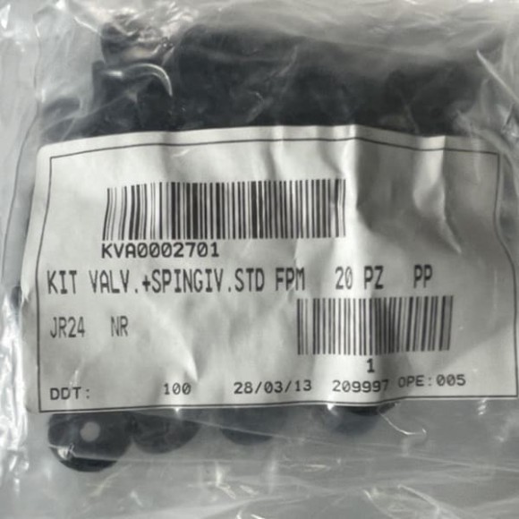 Комплект клапанов и седел клапанов 20 шт. VITON (FPM) 1-20 л/ч
