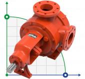 Шестеренчатий насос для гуми Kupar KIP 4 дюйма, 18-95 м3/год Шестеренчатий насос для гуми Kupar KIP 4 дюйма, 18-95 м3/год