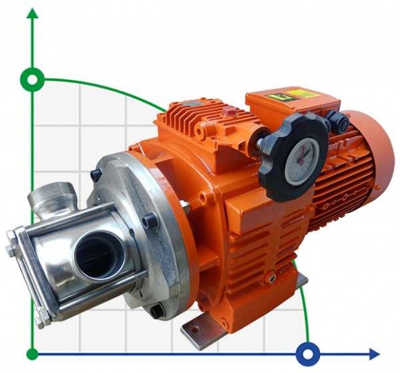 Pompe à turbine AlphaDynamic AD40.1/03 3kW avec variateur mécanique