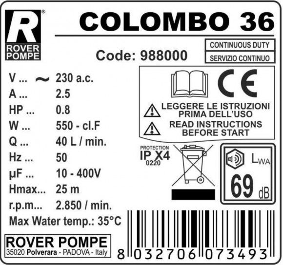 COLOMBO 36 frame filter press COLOMBO 36 frame filter press