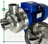 Насос с открытым рабочим колесом BK400, 3,0kW, AISI304, 380V/50Hz, 2900 Насос с открытым рабочим колесом BK400, 3,0kW, AISI304, 380V/50Hz, 2900